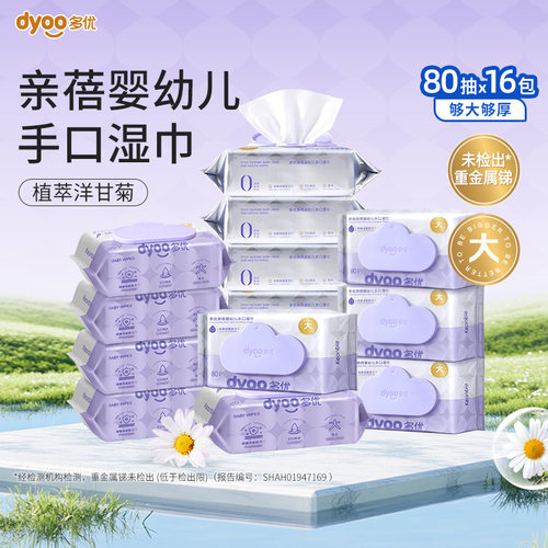 多优牌亲蓓翻盖婴儿手口湿巾