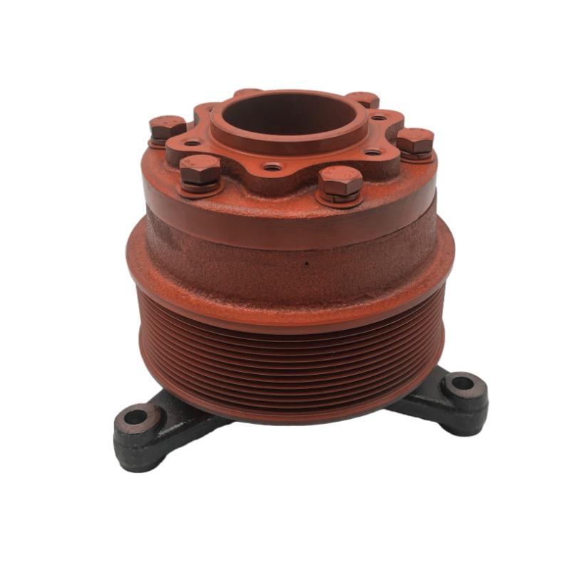 卡特E320D 323DC6.4发动机风扇皮带轮风扇支架总成挖机配件