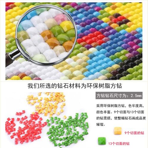 中东埃及风格DIY方钻满钻钻石画豹F猫手工贴钻印花十字绣带钻套件