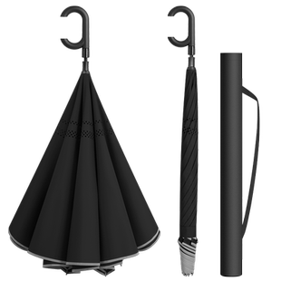 24骨超大自动反向伞男女汽车载双人加固抗暴雨专用雨伞长柄晴雨伞