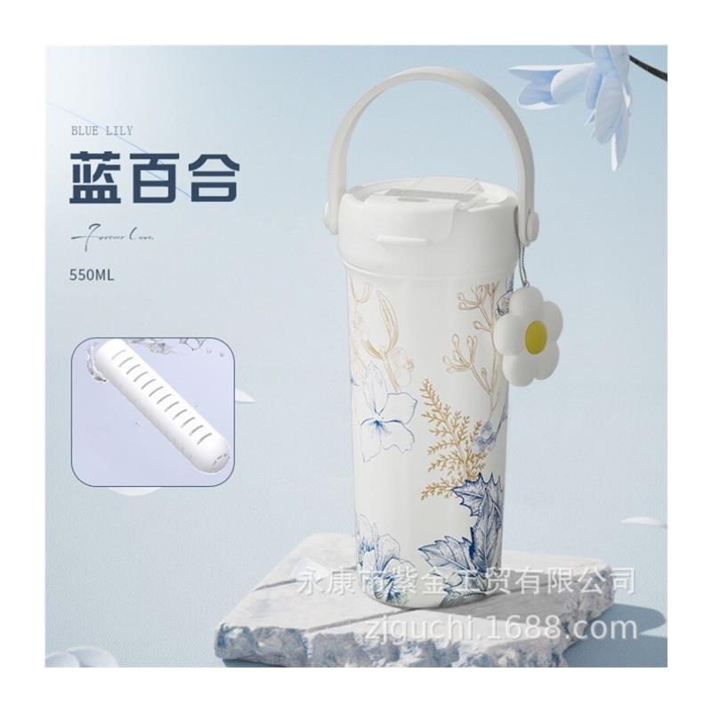 水杯男2025新款大容量新款大容量陶瓷冰霸杯男女士提手保温杯厂家