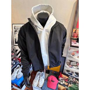 高克重硬挺卫衣重磅连帽美式棉男女生加绒加厚拉链刺绣宽松厂家