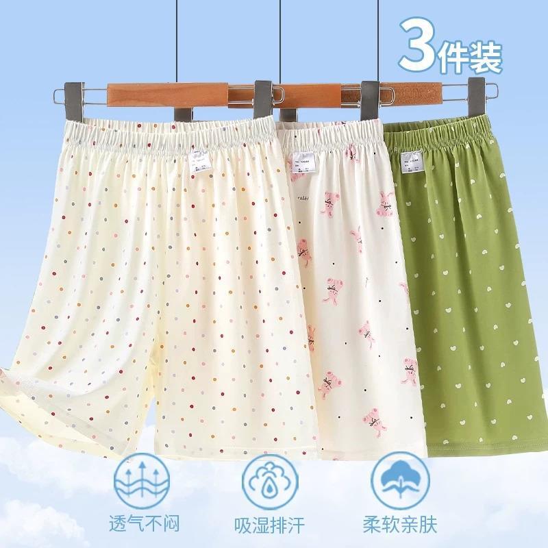 女童短裤外穿夏2025新款棉中大童女宝宝宽松运动裤睡裤家厂家
