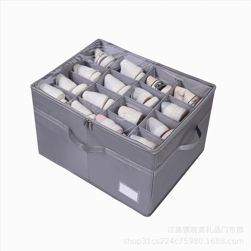 鞋盒多功能收纳运动鞋箱鞋子整理箱透明式可折叠收纳盒收纳厂家
