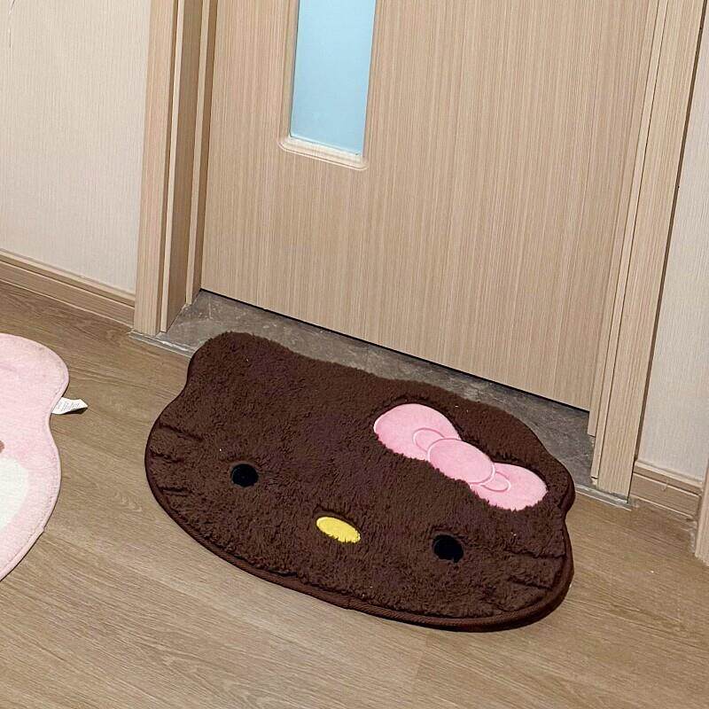 猫咪地垫绒面脚垫卫生间吸水小垫子地毯卡通可爱厂家