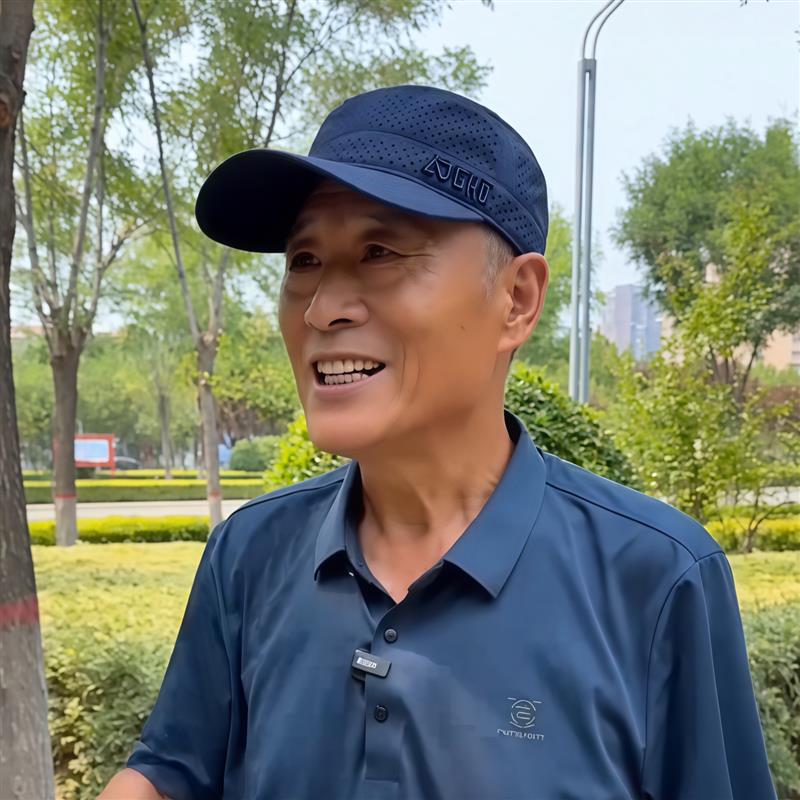 男士平顶遮阳帽夏季薄款中老年爸爸防晒鸭舌帽户外休闲网眼运厂家