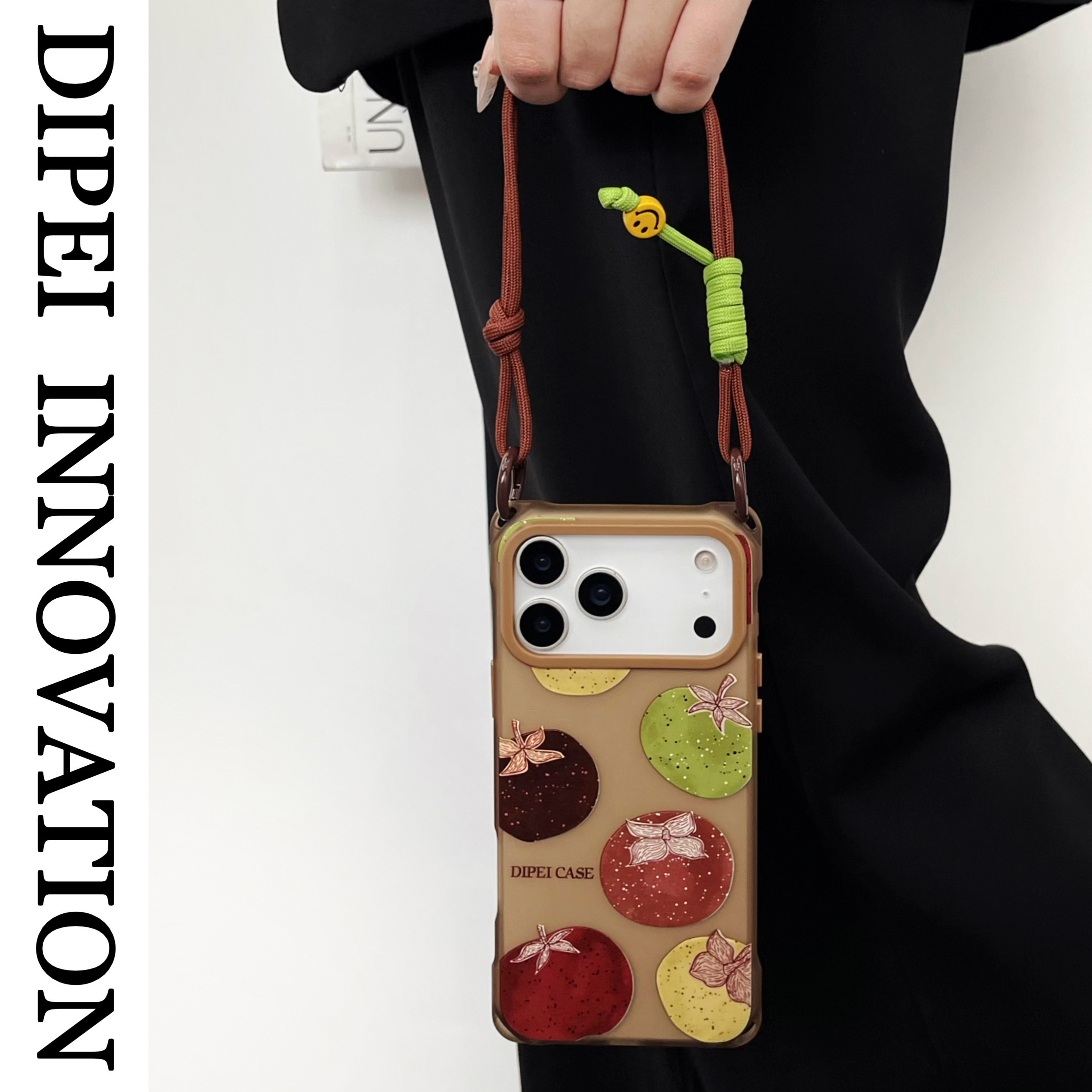 甜酷美拉德风挂绳手机壳适用荣耀苹果iPhone17promax华为mate60小米15可斜挎侧背手提手拎带四角开孔复古百搭,3C数码配件,手机保护套/壳,淘宝优惠券,粉丝福利购,淘宝优惠卷