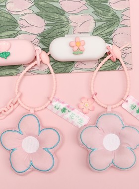 适用于SONY/索尼WF-C510蓝牙耳机保护套粉色郁金香花朵索尼WF-C710N/WF-C500/WF-C700N/YY2986一体式硅胶软壳