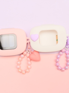 适用于Cleer ARC5音弧开放式无线蓝牙耳机保护套可爱粉色女生爱心Cleer ARC3/ARC3 anc屏幕膜一体式硅胶软壳