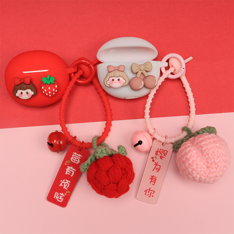 适用漫步者N2Pods/X2少女心无线蓝牙耳机保护套可爱卡通女孩Q2 dsp/Z1防摔硅胶软壳收纳盒