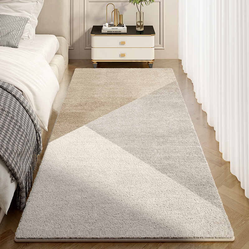 卧室地毯轻奢长条垫子简约家用客厅房间飘窗垫可U睡可坐床边地垫