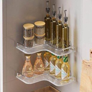 卫生间浴室三角置物架免打孔壁挂厕所洗手间亚克力墙壁收纳放置架