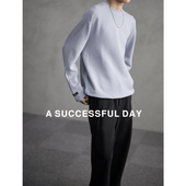 兰精莫代尔 定针专车三针五线 老钱风春夏长袖 ASSDY T恤男打底衫