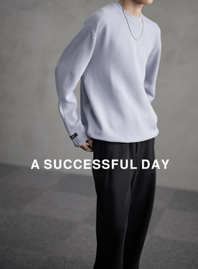 ASSDY|兰精莫代尔/定针专车三针五线/老钱风春夏长袖T恤男打底衫