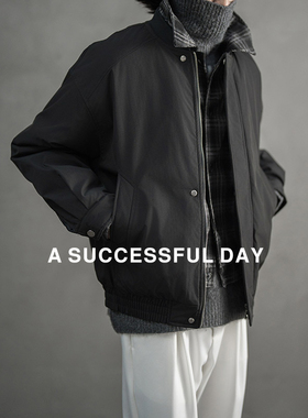 ASSDY|格子拼接假两件保暖棉衣男2025冬季新款百搭加厚棉服袄外套