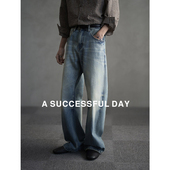 100%棉 老钱极简水洗牛仔裤 本真肌理 ASSDY 摸得到 高端 男长裤