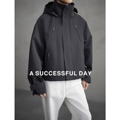 双层呢料复合 四片式 立体剪裁 ASSDY 高密度老钱风春季 夹克男外套