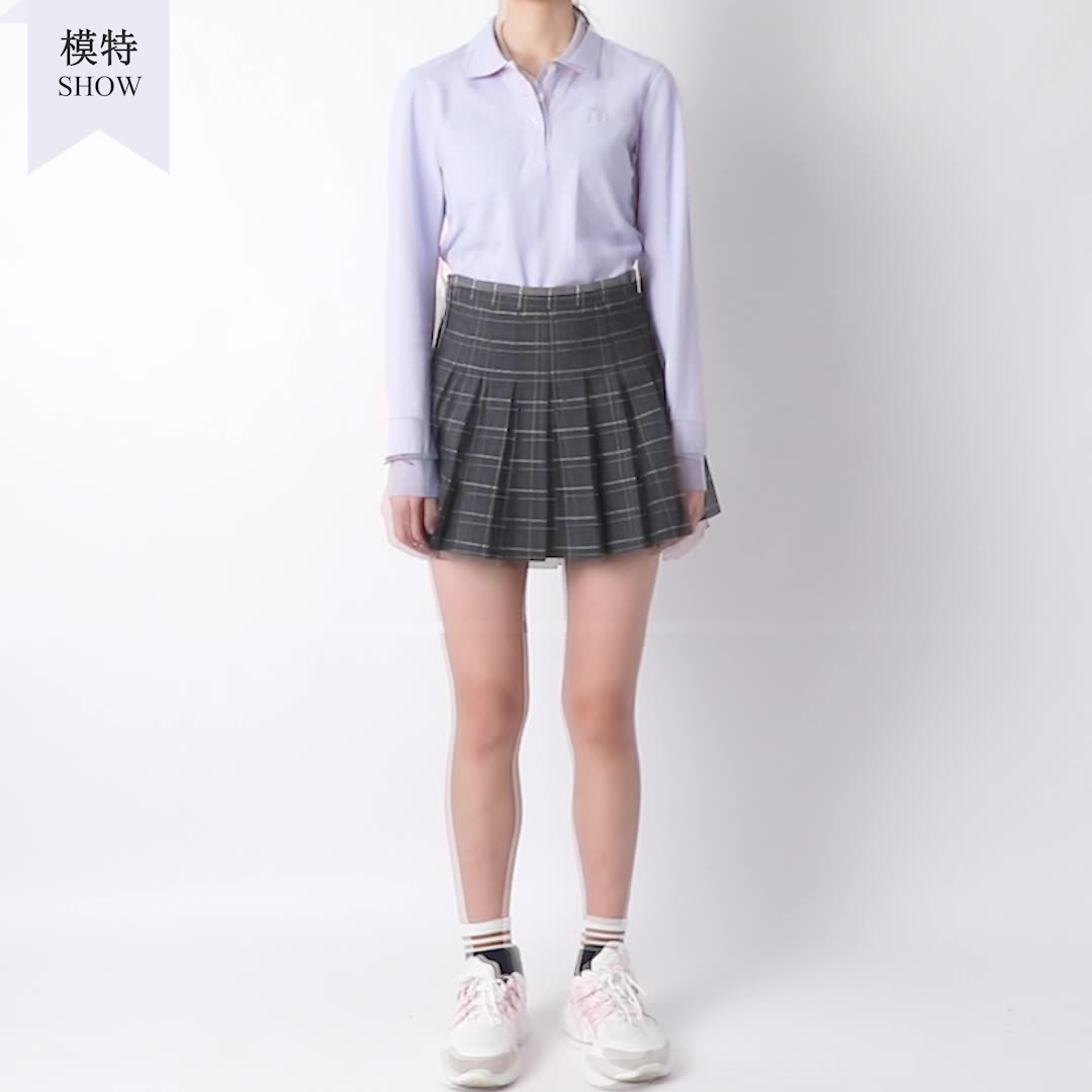 POLO SHIRT WOMENS LONG SLEEVE COTTON LAPEL T-SHIRT CUSTOM PRINTED LOGO PLUS SIZE CASUAL LOOSE WOMENS WORK CLOTHES TOP