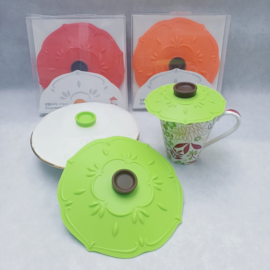 韩国进口硅胶保鲜防尘杯碗盖盘子