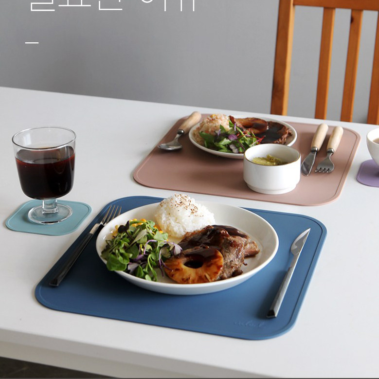 韩国进口硅胶餐具餐垫防水防油耐高温防烫锅垫食品级西餐桌垫