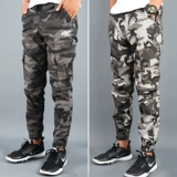 Камуфляжные износостойкие штаны, в корейском стиле, оверсайз