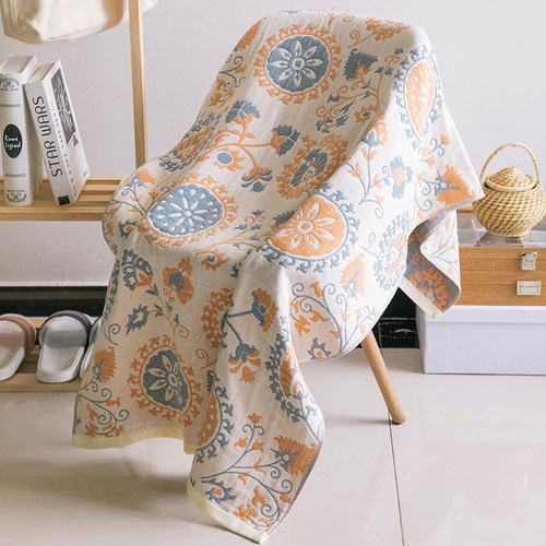 家用纯棉纱布浴巾吸水速干大毛巾