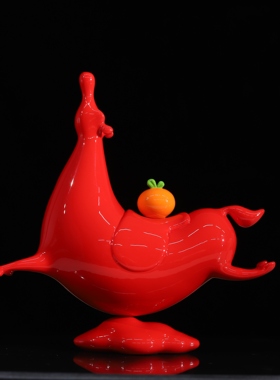 田介《马上成》生肖系列装饰摆件