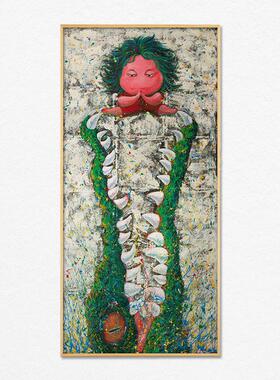 帅鹰孔雀开屏高级感小众装饰画