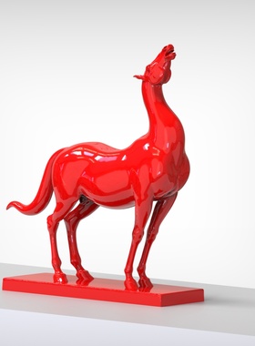 有形有色任亮原创艺术品装饰摆件创意礼物十二生肖马摆件