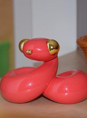 构得x田介限量签名蛇年雕塑十二生肖蛇新年礼物原创可爱桌面摆件