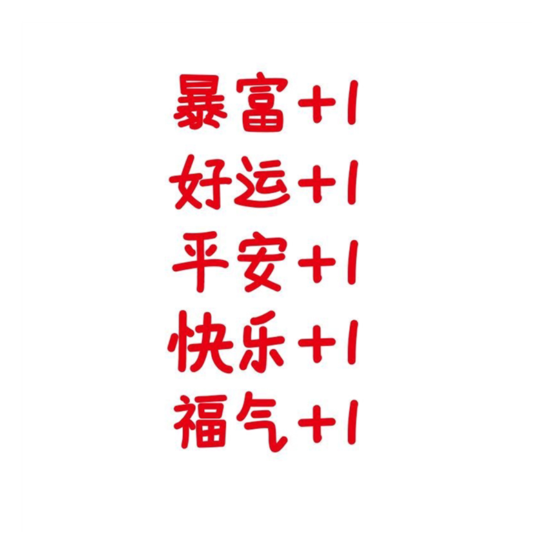 新年愿望祝福自拍背景装饰贴纸