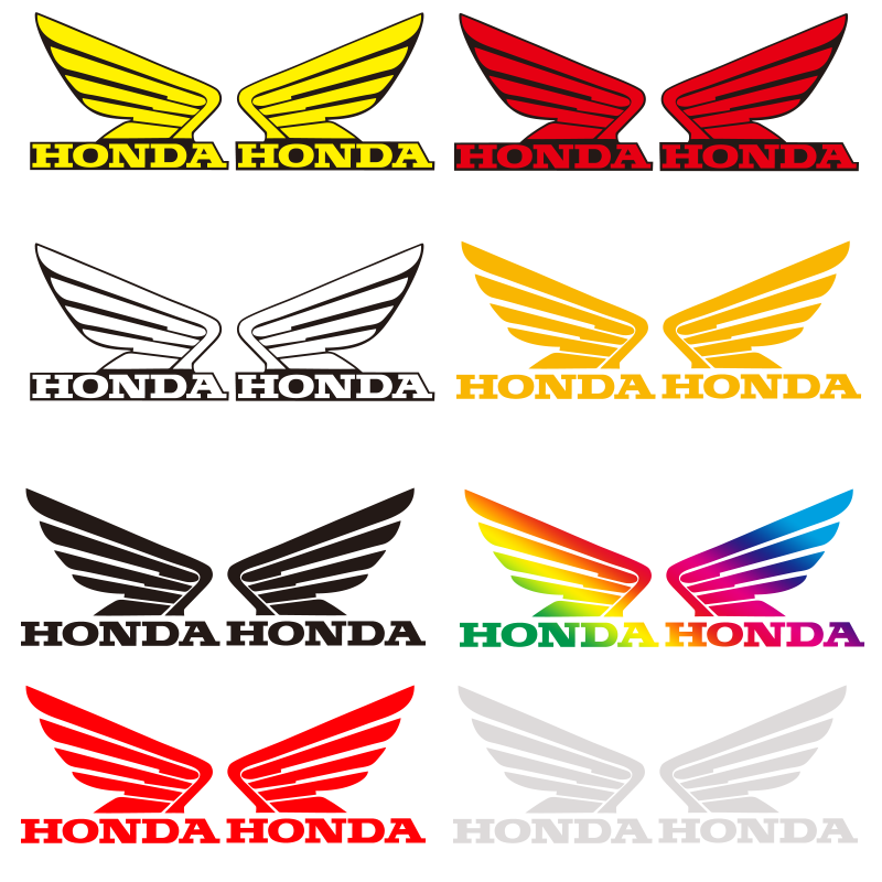适用本田HONDA摩托车反光贴花CB400X CBF190R 300R NX125翅膀贴纸