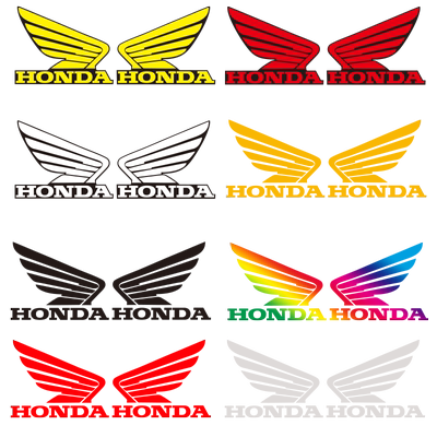 适用本田HONDA摩托车反光贴花CB400X CBF190R 300R NX125翅膀贴纸