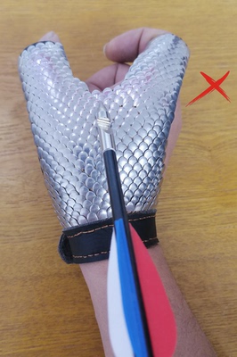 弹弓射鱼甲片护具竞技重弓笨鸟哥