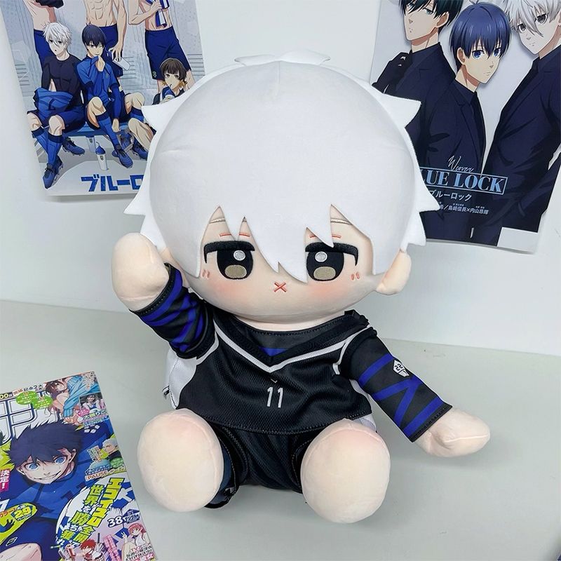 蓝色监狱千切豹马周边同人棉花娃娃二次元动漫坐姿换装公仔礼物