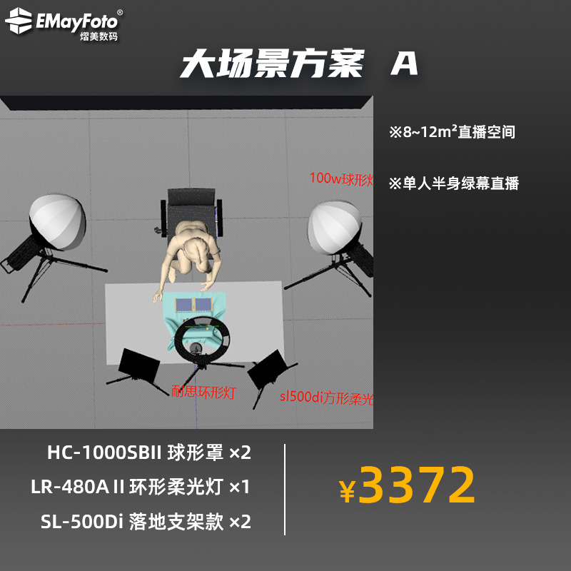 耐思双色温意美光照直播手播