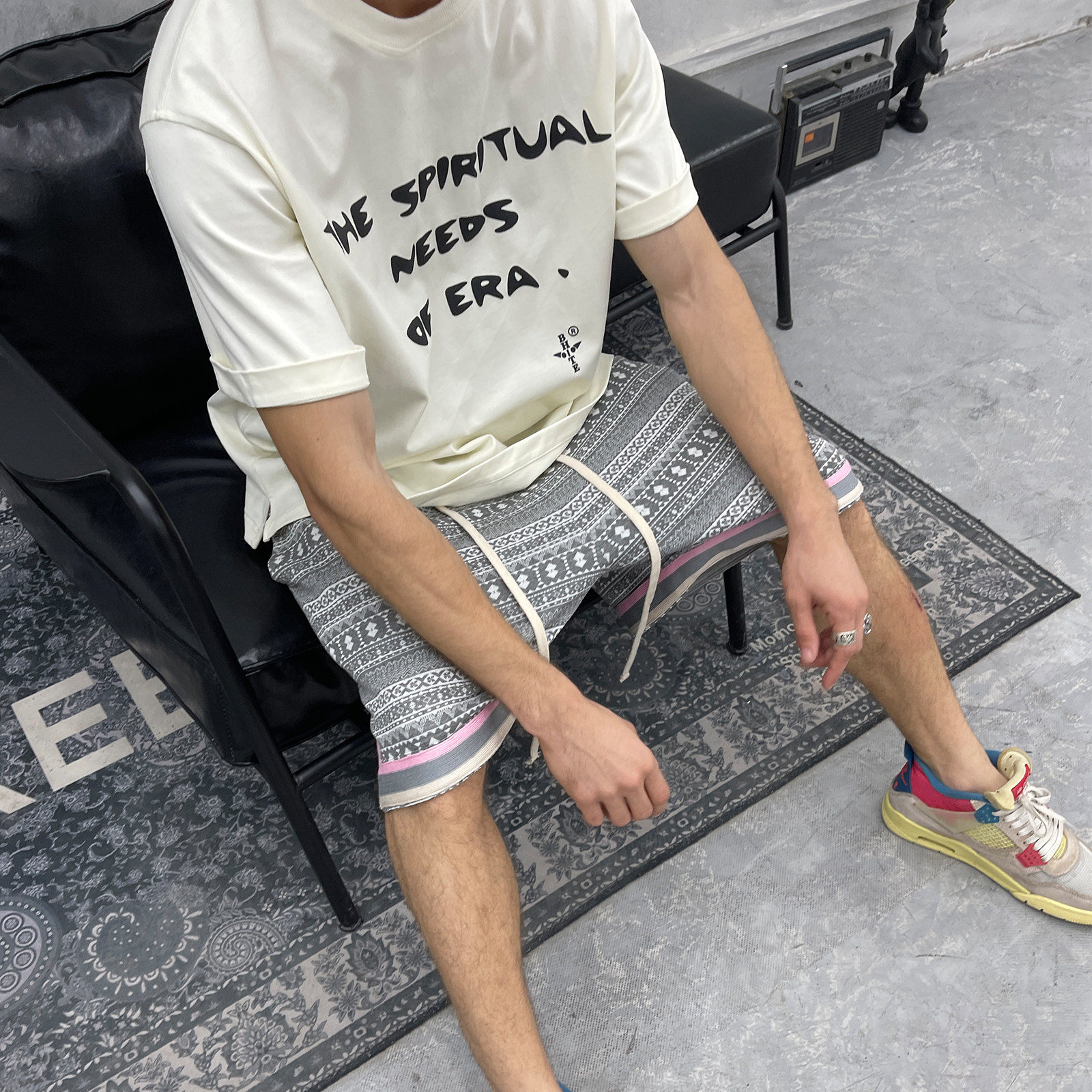 bhite空瞳 第三季新品 320克重磅面料潮牌高街风t恤原创宽松短袖