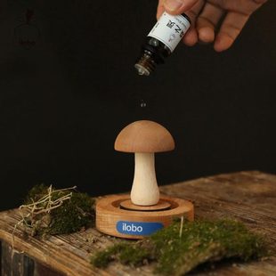 饰 扩香木香薰精油沙比利木摆件办公香氛桌面装 森之灵