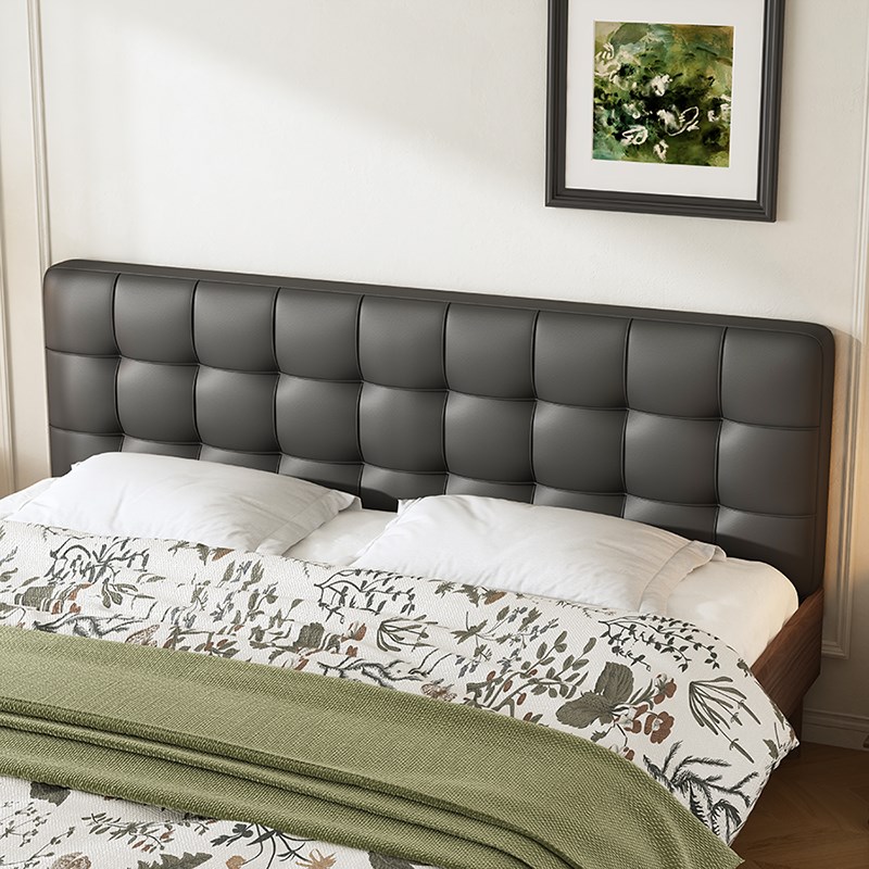 中古风床头靠垫高级感黑色床头软包靠背垫榻榻米T悬浮床大靠枕定