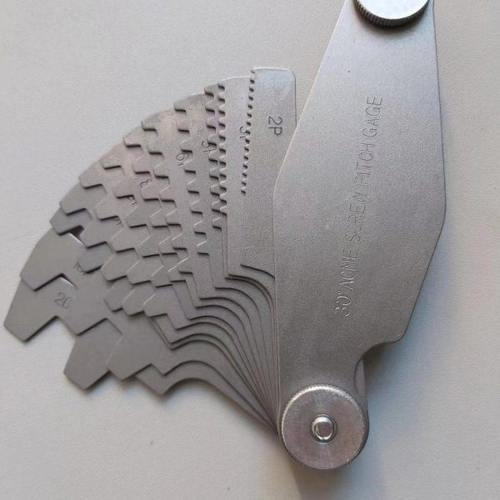 天津精誉梯形螺纹样板 30°螺纹样板T型螺纹规Tr螺纹规Tr螺距规