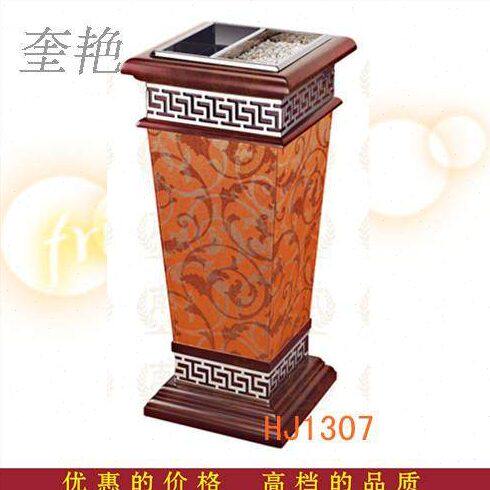 酒店宾馆大堂用品大庭走廊过道电梯口皮革面垃圾桶果皮箱