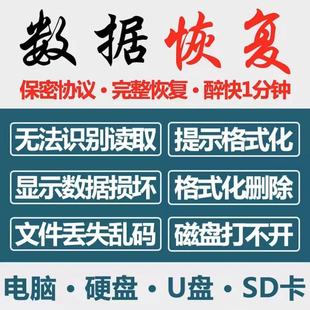 电脑移动硬盘数据恢复U盘内存sd卡照片文件修复硬盘维修软件服务
