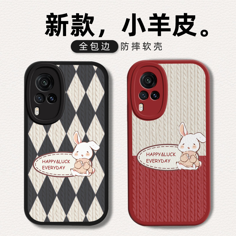 针织毛衣适用vivox60手机壳x70t曲屏版x50pro新款viovx30秋冬v0vix27