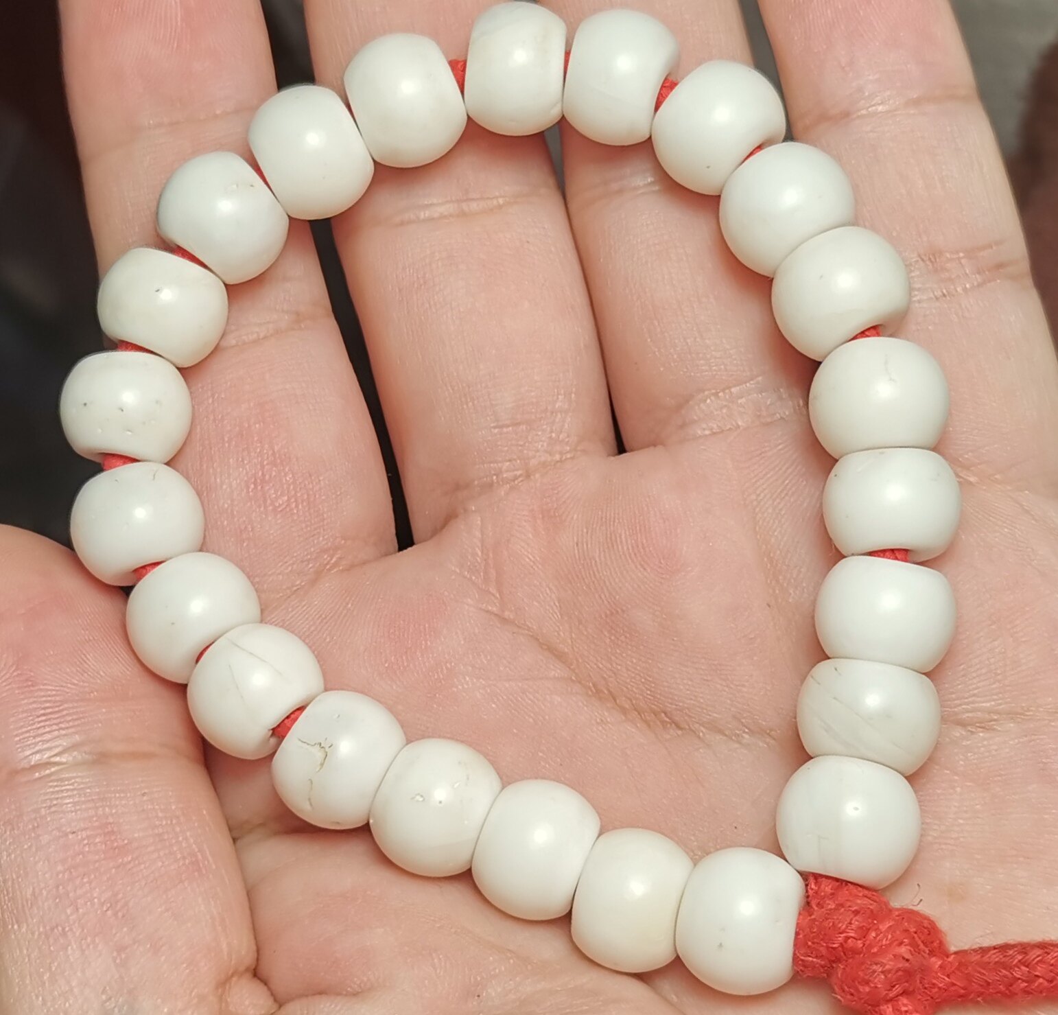藏系文玩10mm老法螺手链手串一物一图男女随身佩戴挂件佛珠老款珠