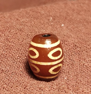 西藏元素13*15mm八眼天珠达洛透酒红色西亚系列古珠玛瑙玉髓佩珠