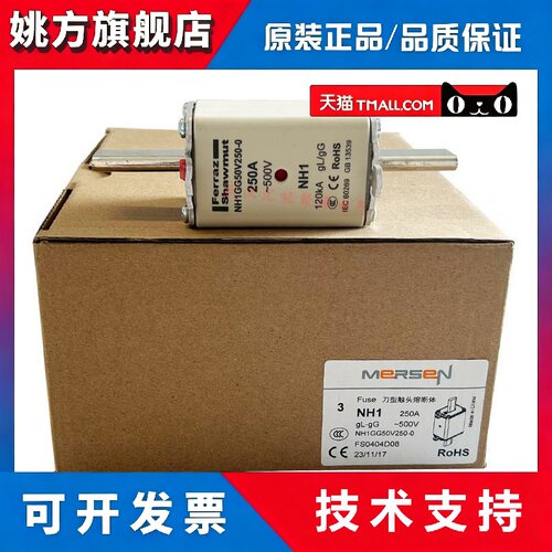 法国罗兰ferraz shawmut熔断器NH1GG50V250-0 500V 250A法雷保险