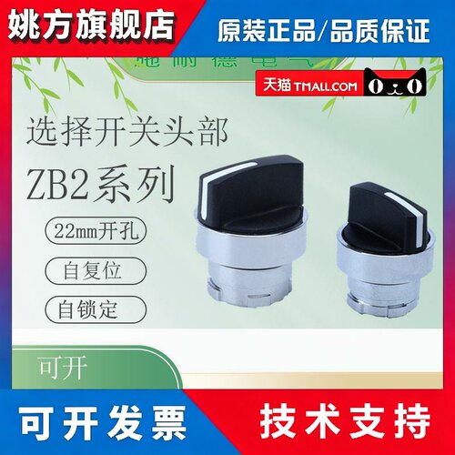施耐德选择开关自锁自复位头部ZB2BD3C ZB2BD2C ZB2BD5C ZB2BD4C