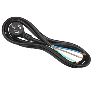 三芯纯铜插头电源线带国标10A16A三项三角三脚连接裸尾线3X1/1.5/2.5平方工业大功率家用批发