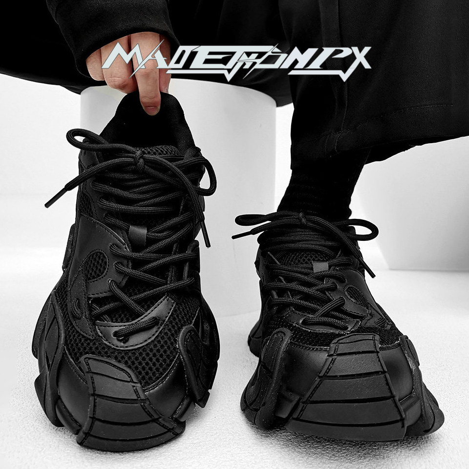 超火男鞋小众黑武士老爹鞋男士复古休闲户外增高厚底大头运动鞋,流行男鞋,老爹鞋,淘宝优惠券,粉丝福利购,淘宝优惠卷