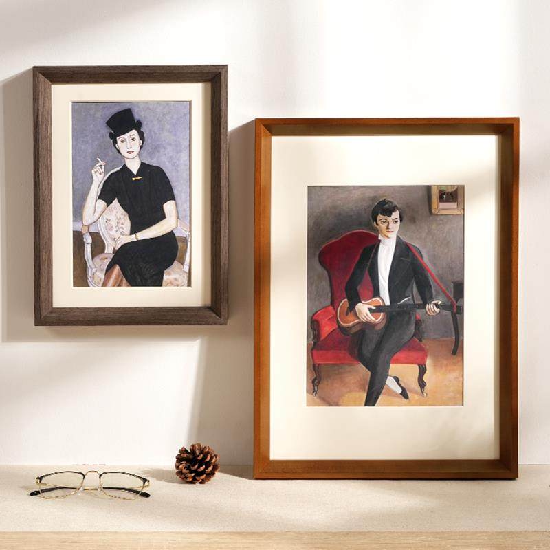 实木大相框挂墙营业执照拼图素描画框外框装裱定制任意尺,家居饰品,DIY亲子装饰画,淘宝优惠券,粉丝福利购,淘宝优惠卷